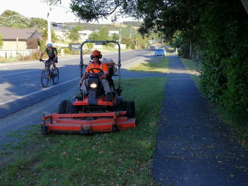 Mowing berms